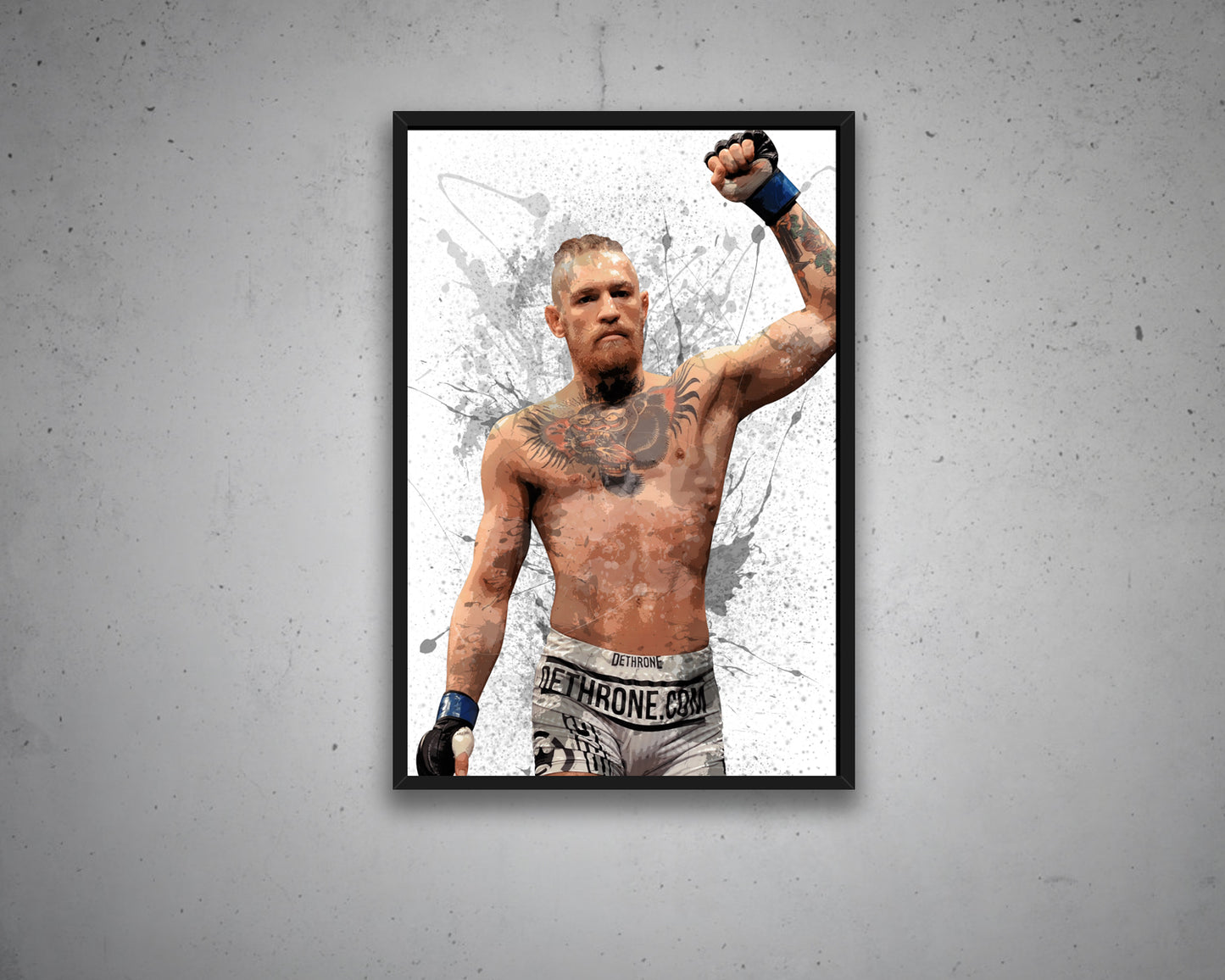 Conor McGregor Splash Effect Canvas Art