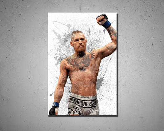 Conor McGregor Splash Effect Canvas Art