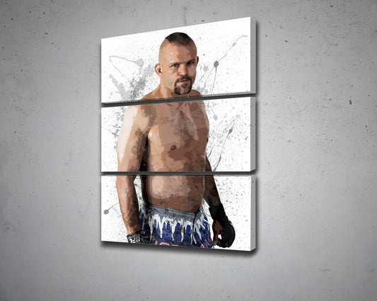 Chuck Liddell Splash Effect Canvas Art