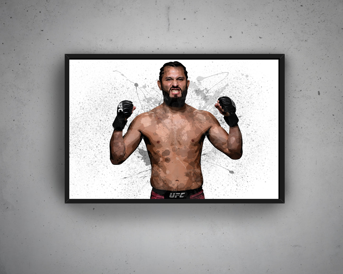 Jorge Masvidal Splash Effect Canvas Art