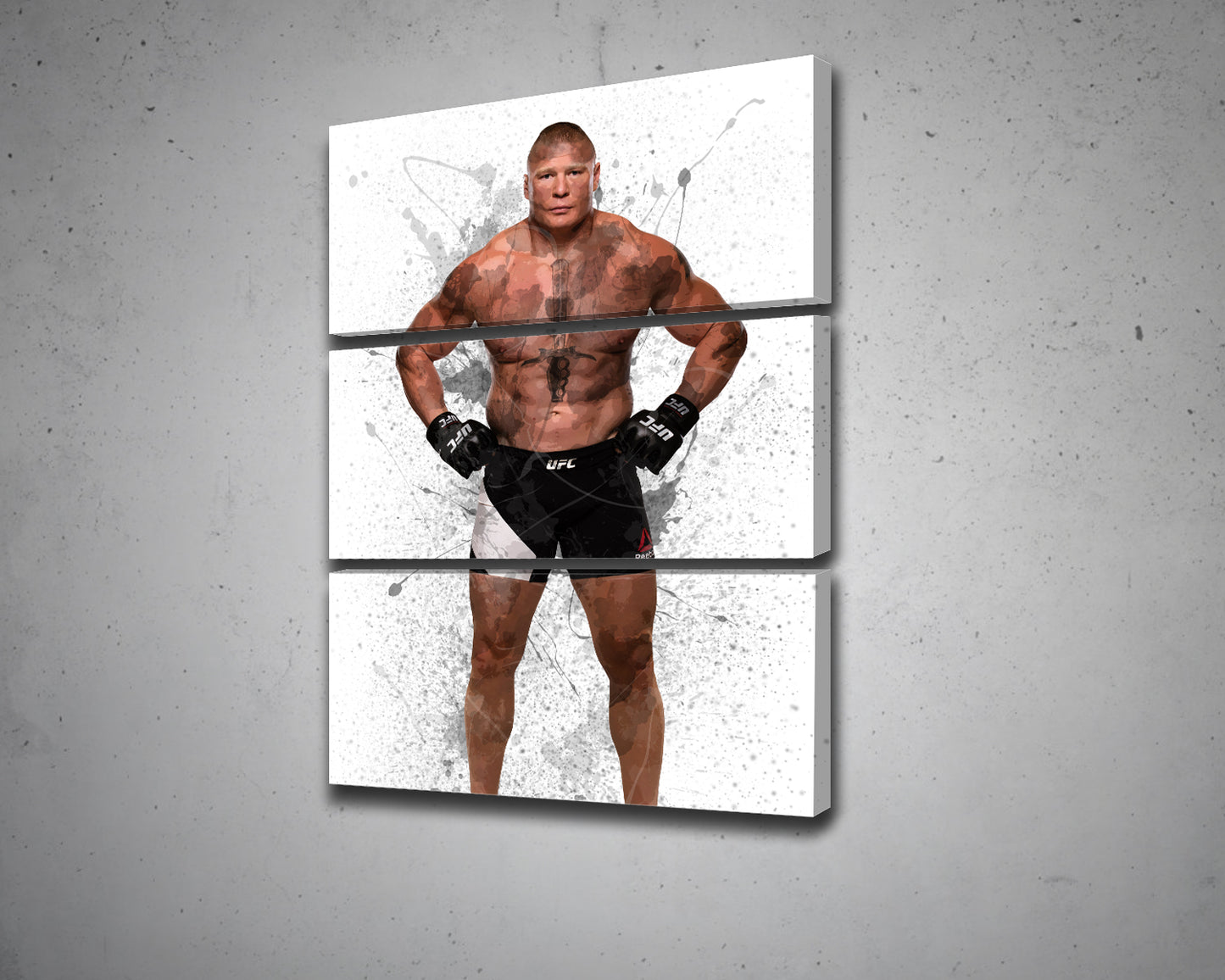 Brock Lesnar Splash Effect Canvas Art
