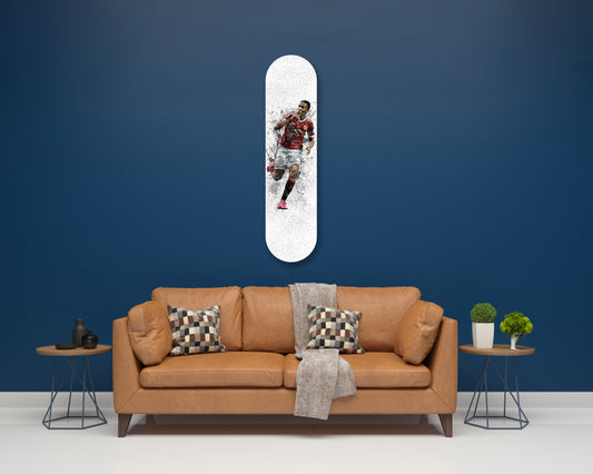 Anthony Martial Acrylic Skateboard Wall Art