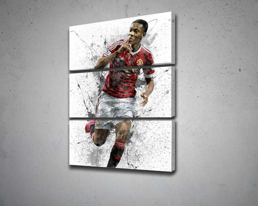 Anthony Martial Splash Effect Canvas Art