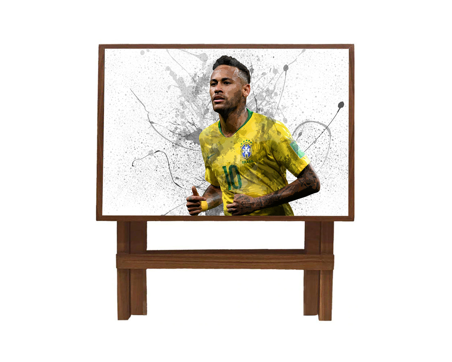 Neymar Jr. Splash Effect Coffee and Laptop Table