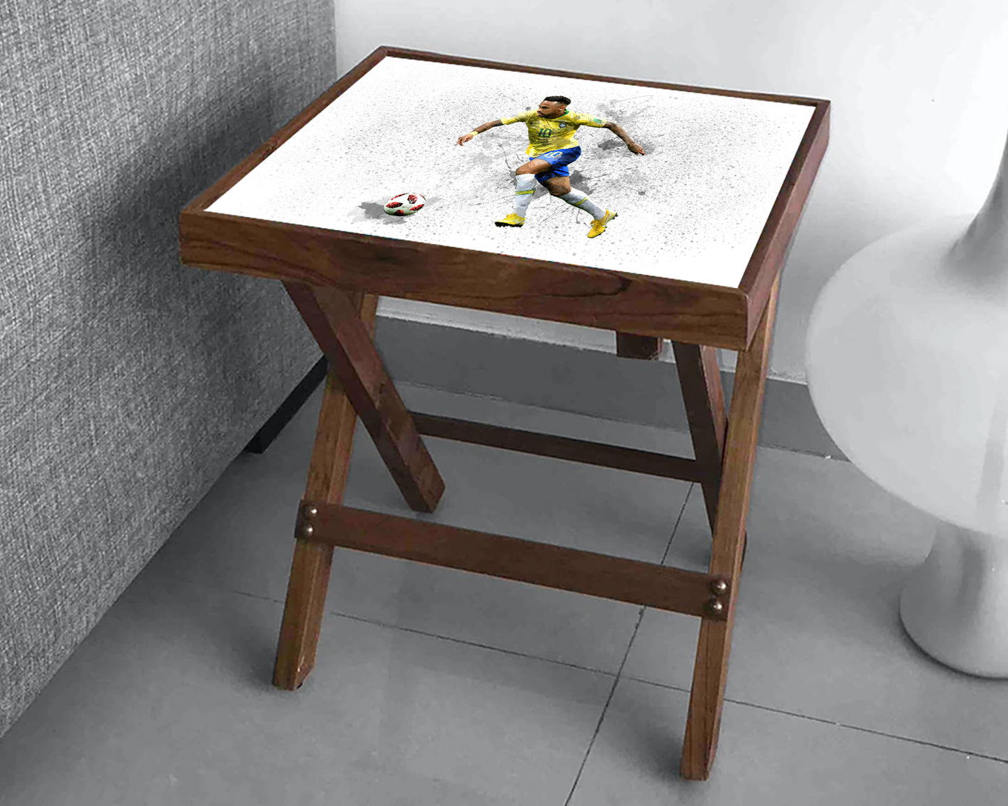 Neymar Jr. Splash Effect Coffee and Laptop Table
