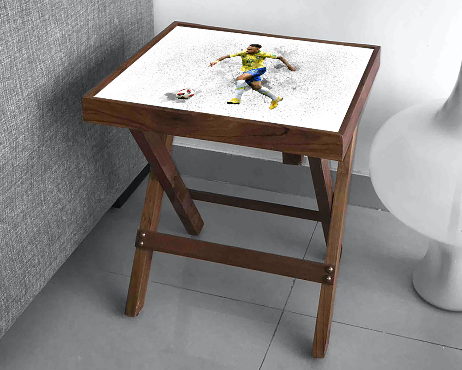 Neymar Jr. Splash Effect Coffee and Laptop Table
