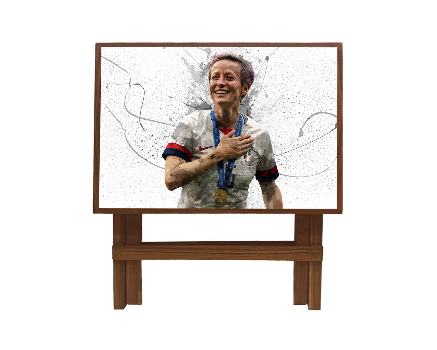 Megan Rapinoe Splash Effect Coffee and Laptop Table