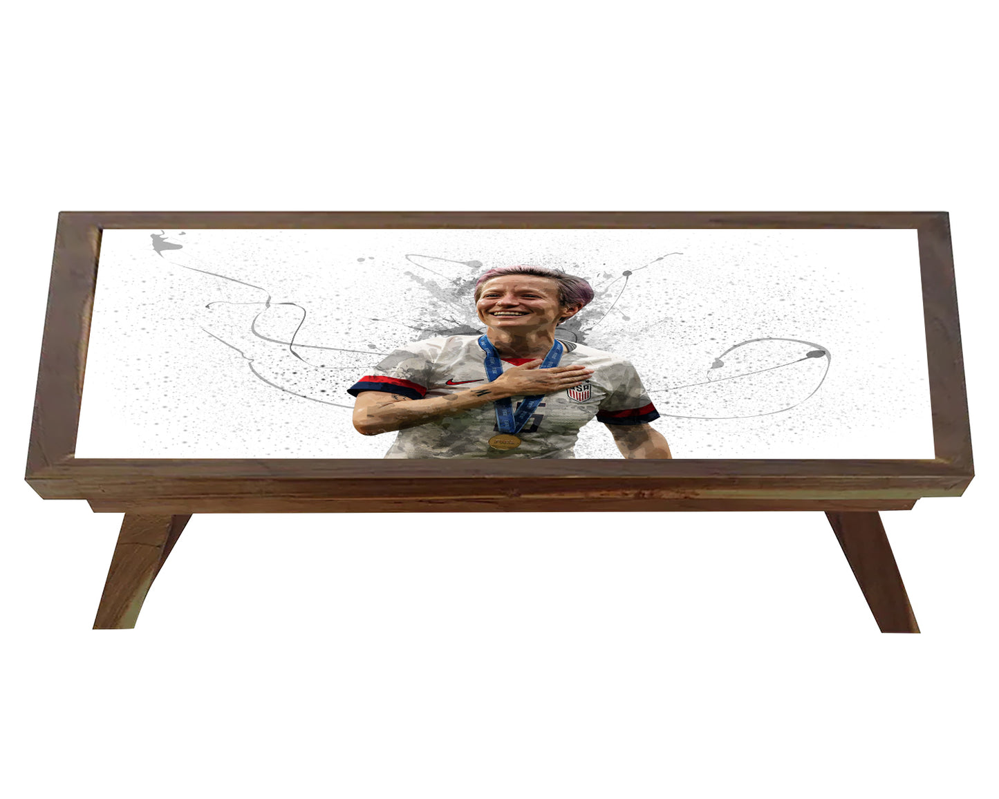 Megan Rapinoe Splash Effect Coffee and Laptop Table