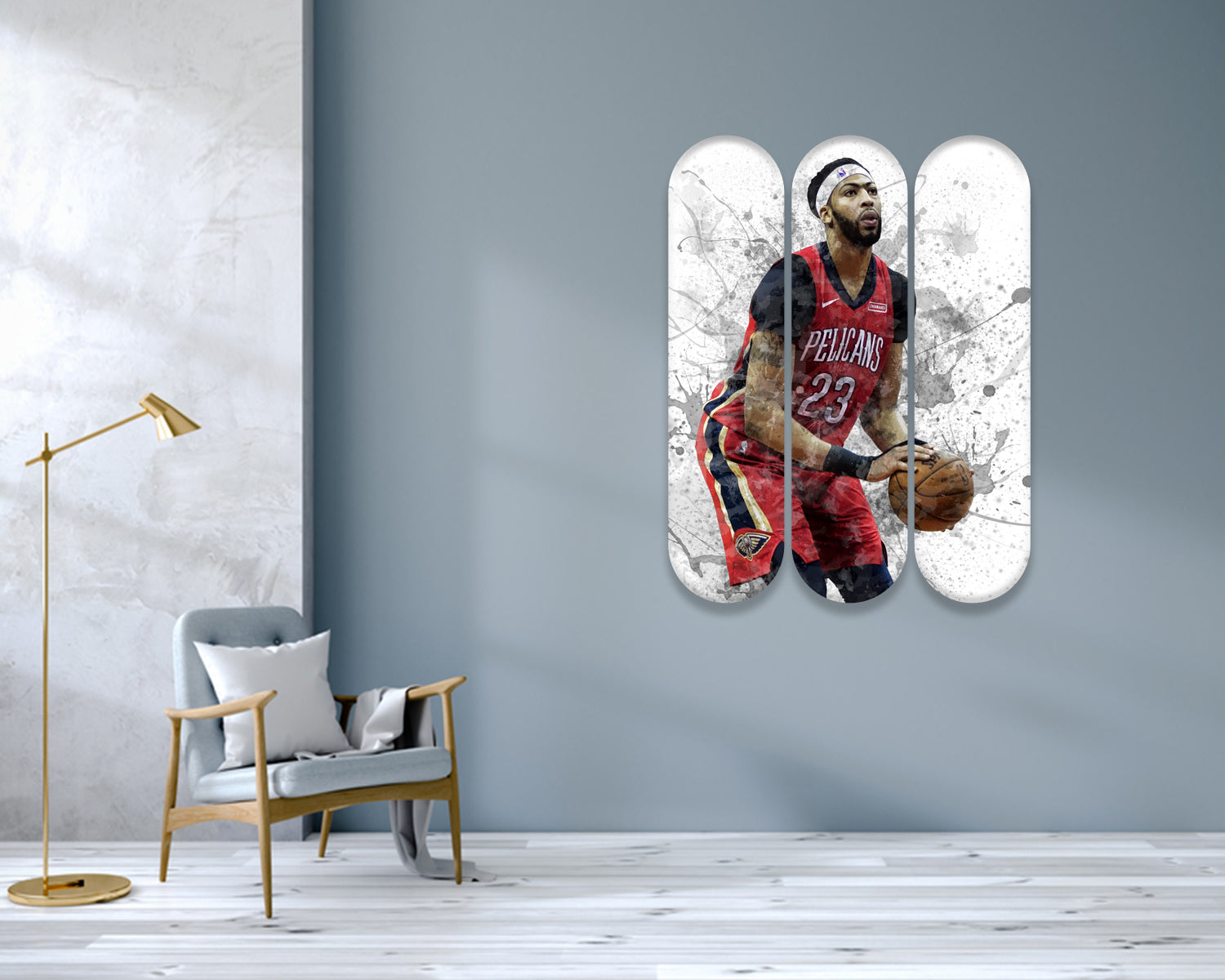 Anthony Davis Acrylic Skateboard Wall Art