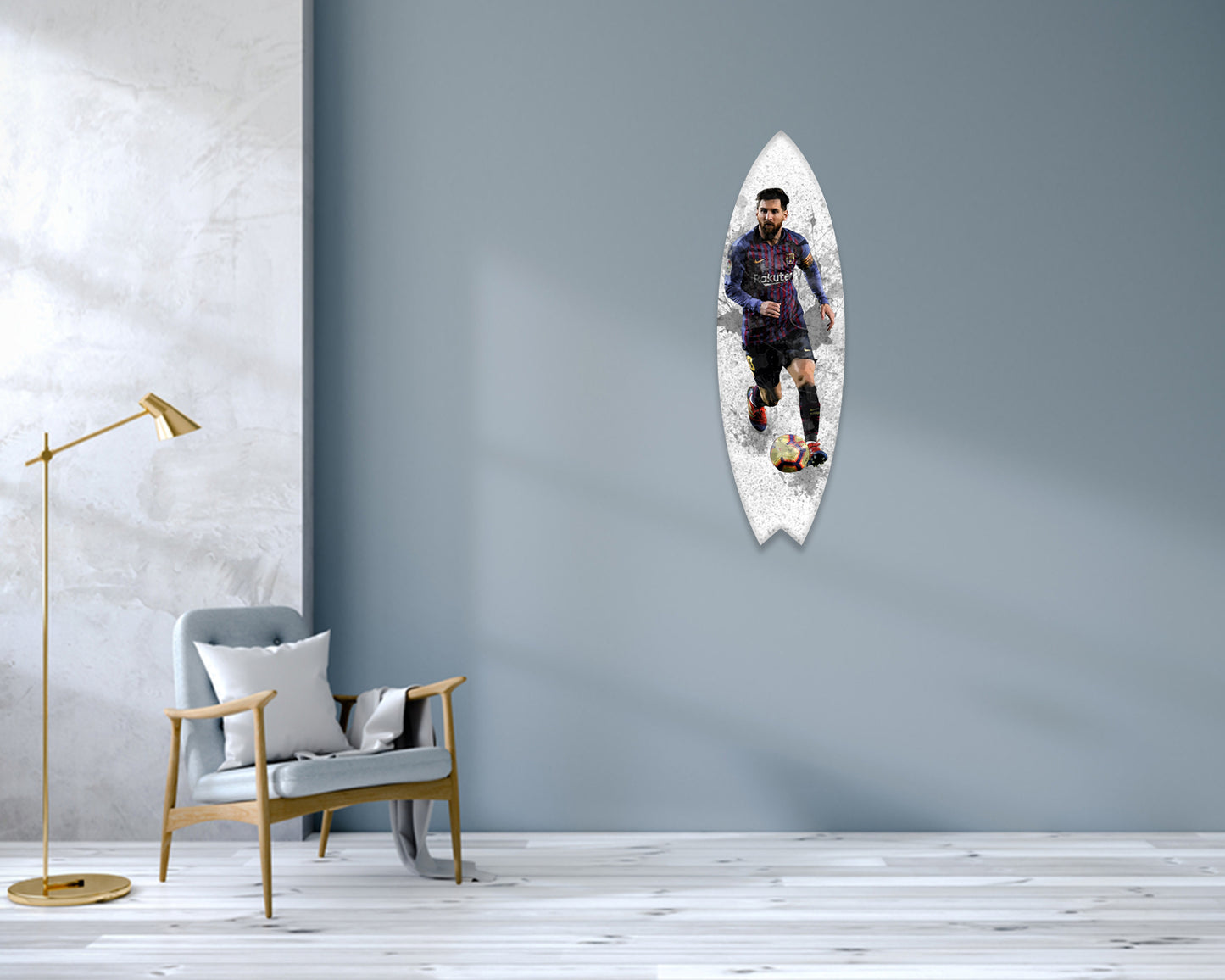 Lionel Messi Acrylic Surfboard Wall Art
