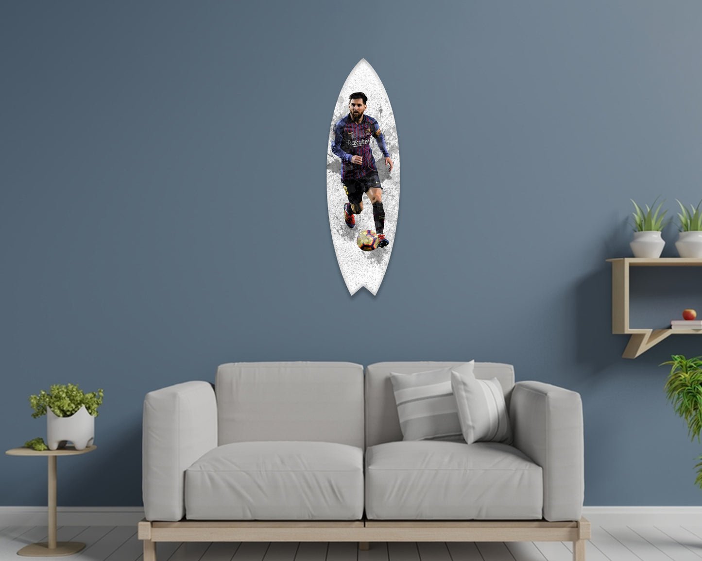 Lionel Messi Acrylic Surfboard Wall Art