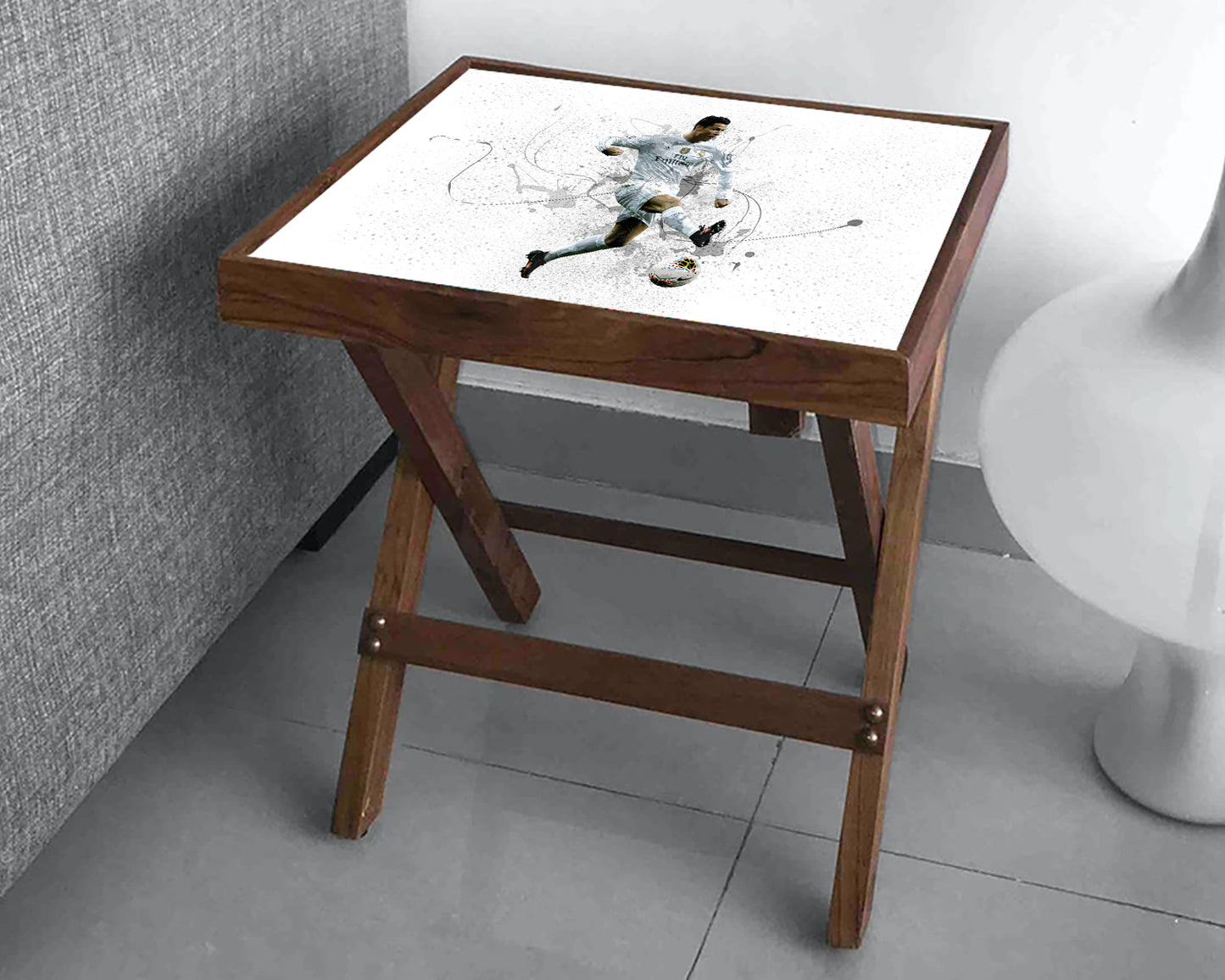 Cristiano Ronaldo Splash Effect Coffee and Laptop Table