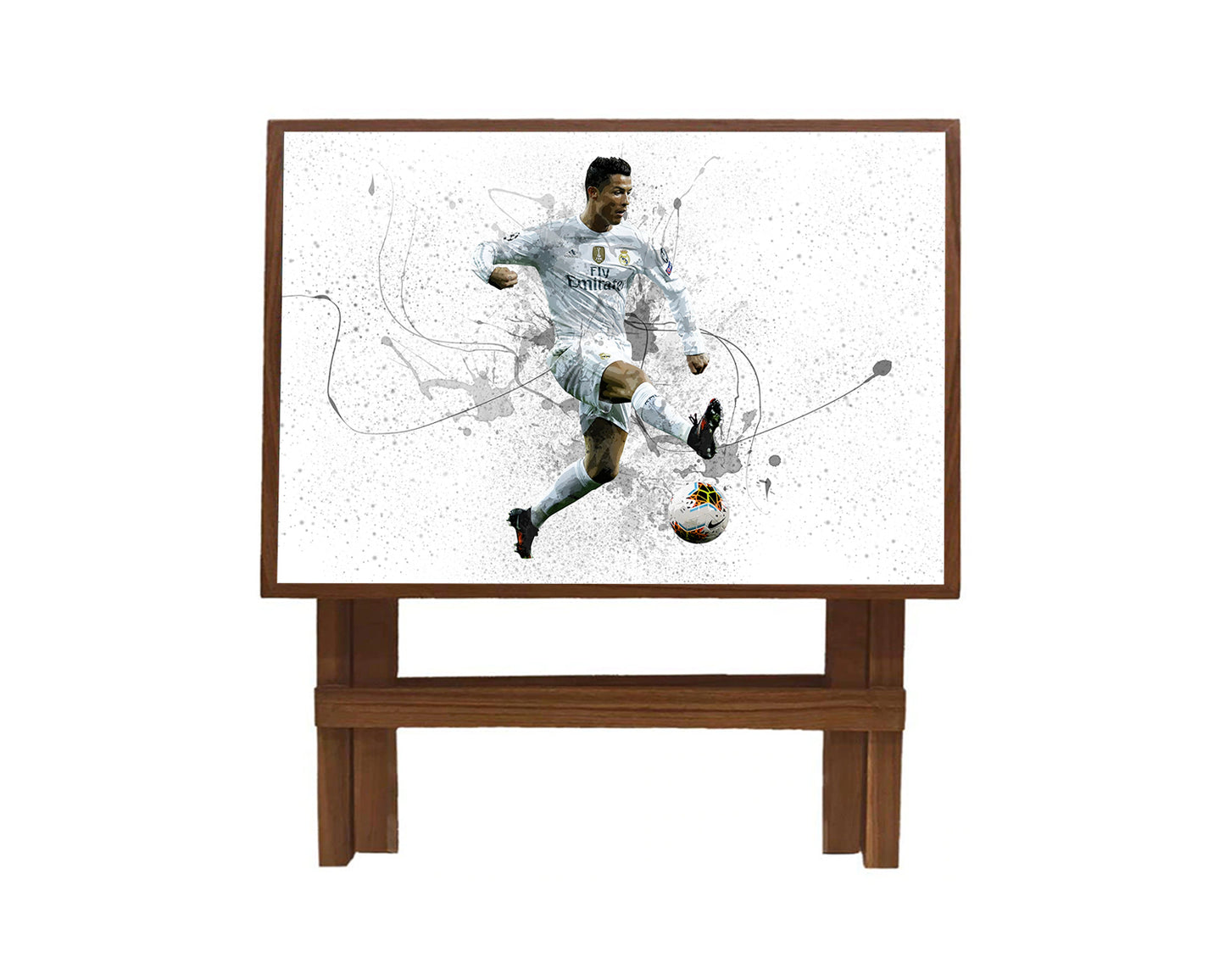 Cristiano Ronaldo Splash Effect Coffee and Laptop Table