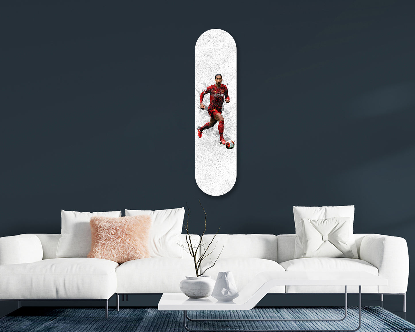 Virgil Van Dijk Acrylic Skateboard Wall Art