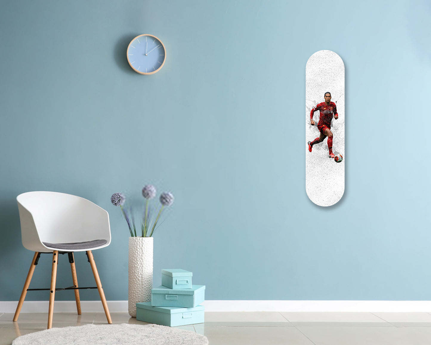 Virgil Van Dijk Acrylic Skateboard Wall Art