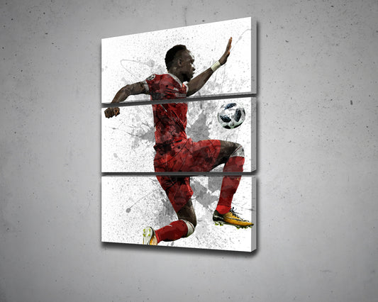 Sadio Mané Splash Effect Canvas Art