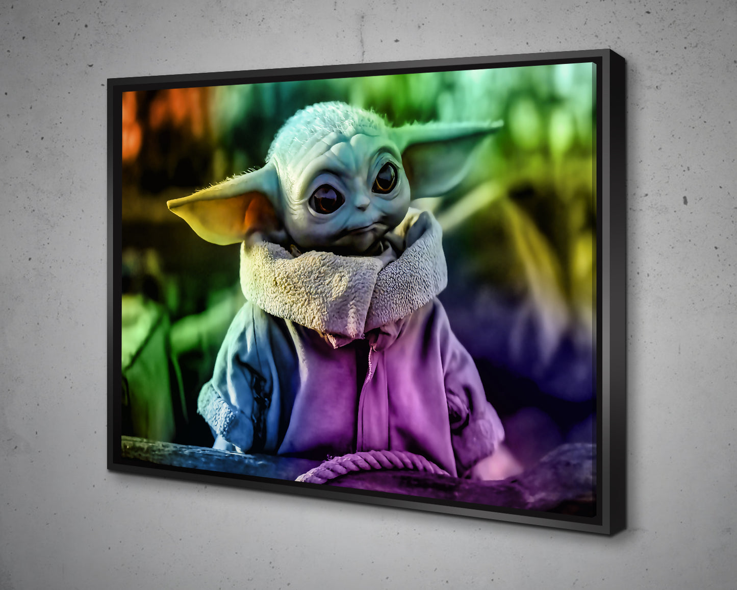 Grogu Multicolour Wall Art