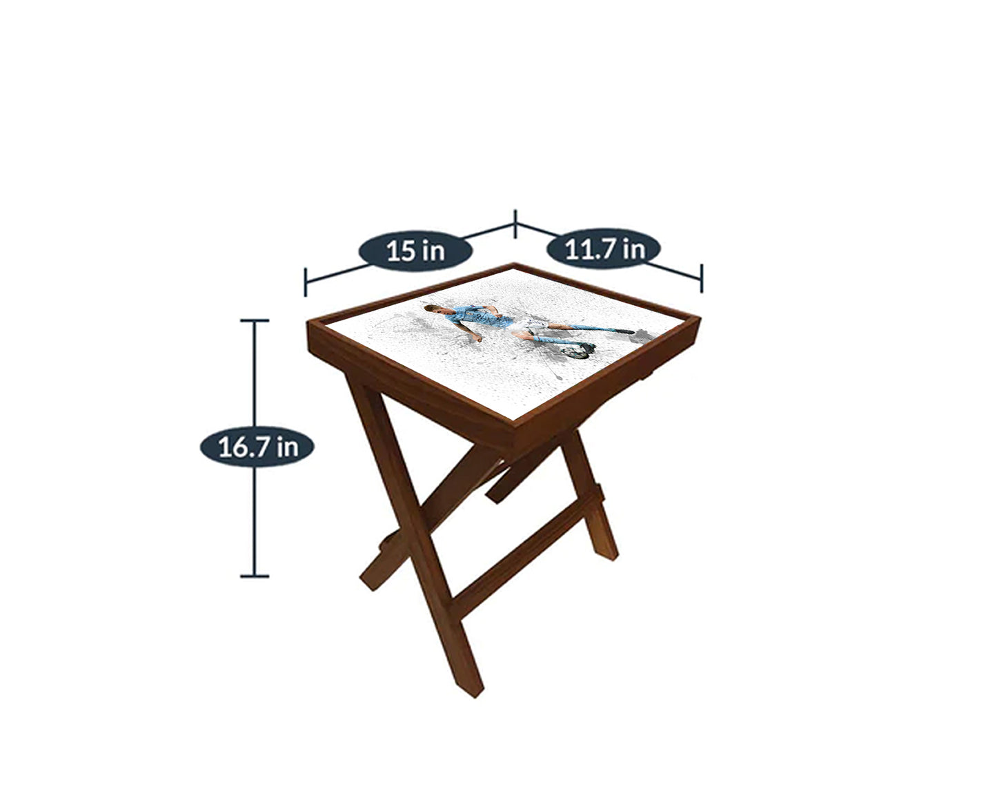 Kevin De Bruyne Splash Effect Coffee and Laptop Table