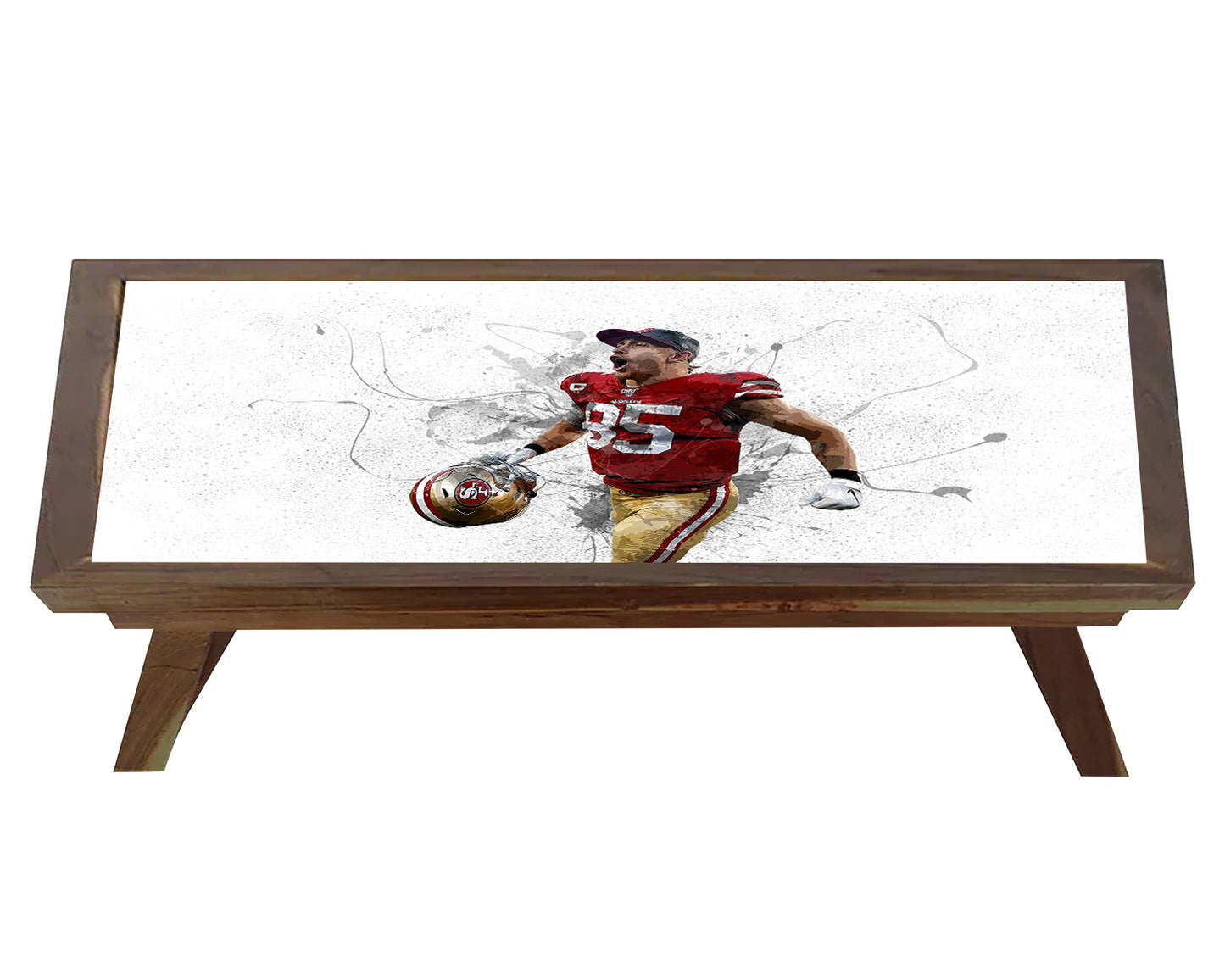 George Kittle Splash Effect Coffee and Laptop Table