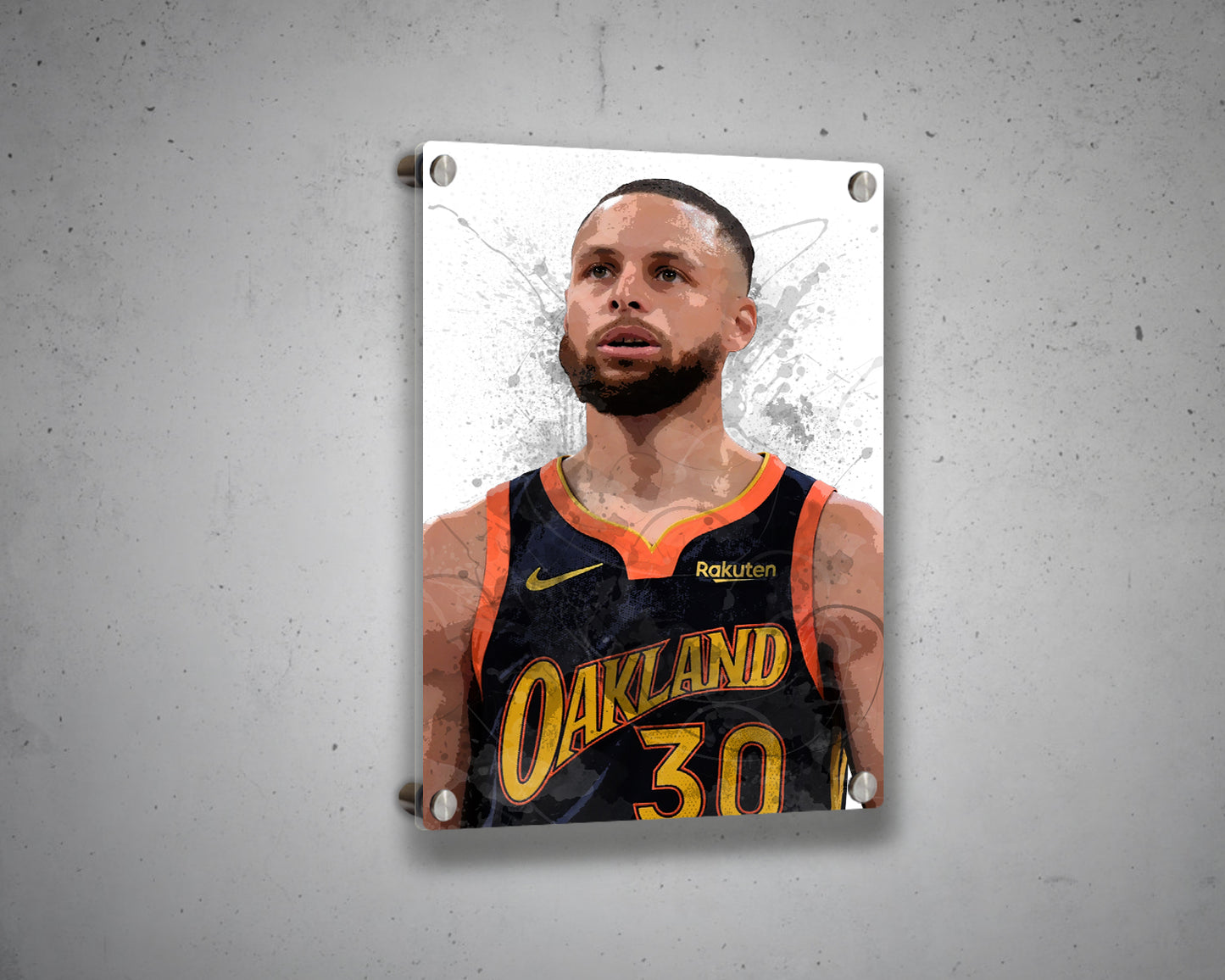 Stephen Curry Splash Effect Canvas Art