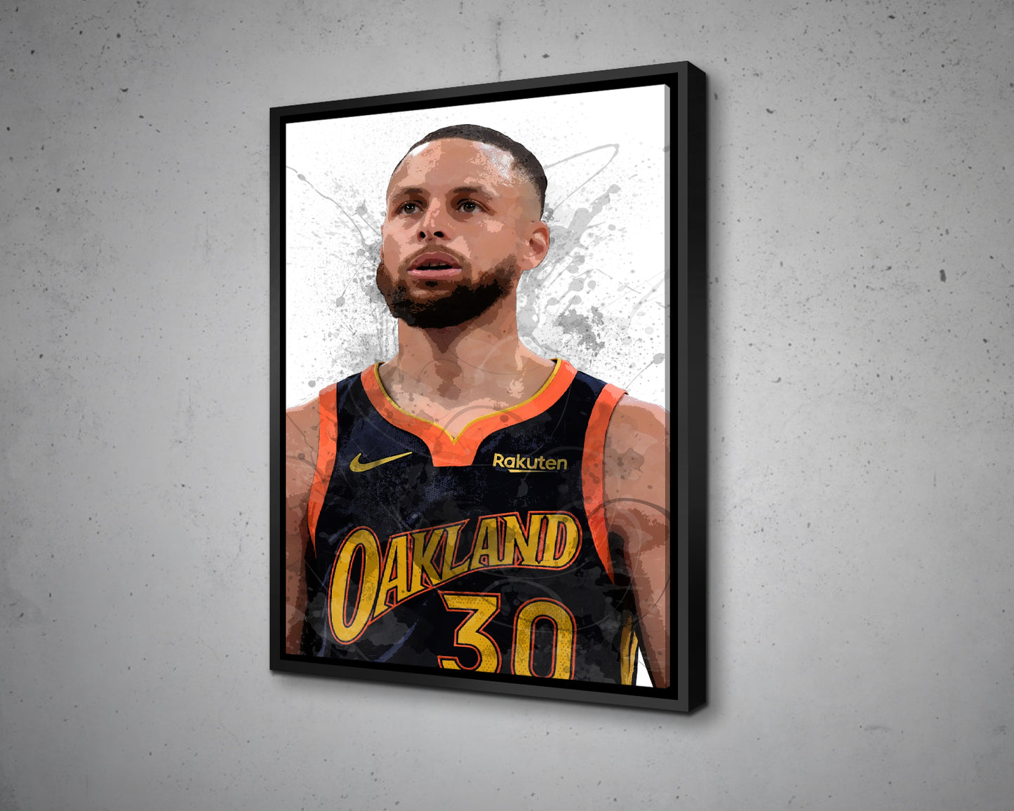 Stephen Curry Splash Effect Canvas Art