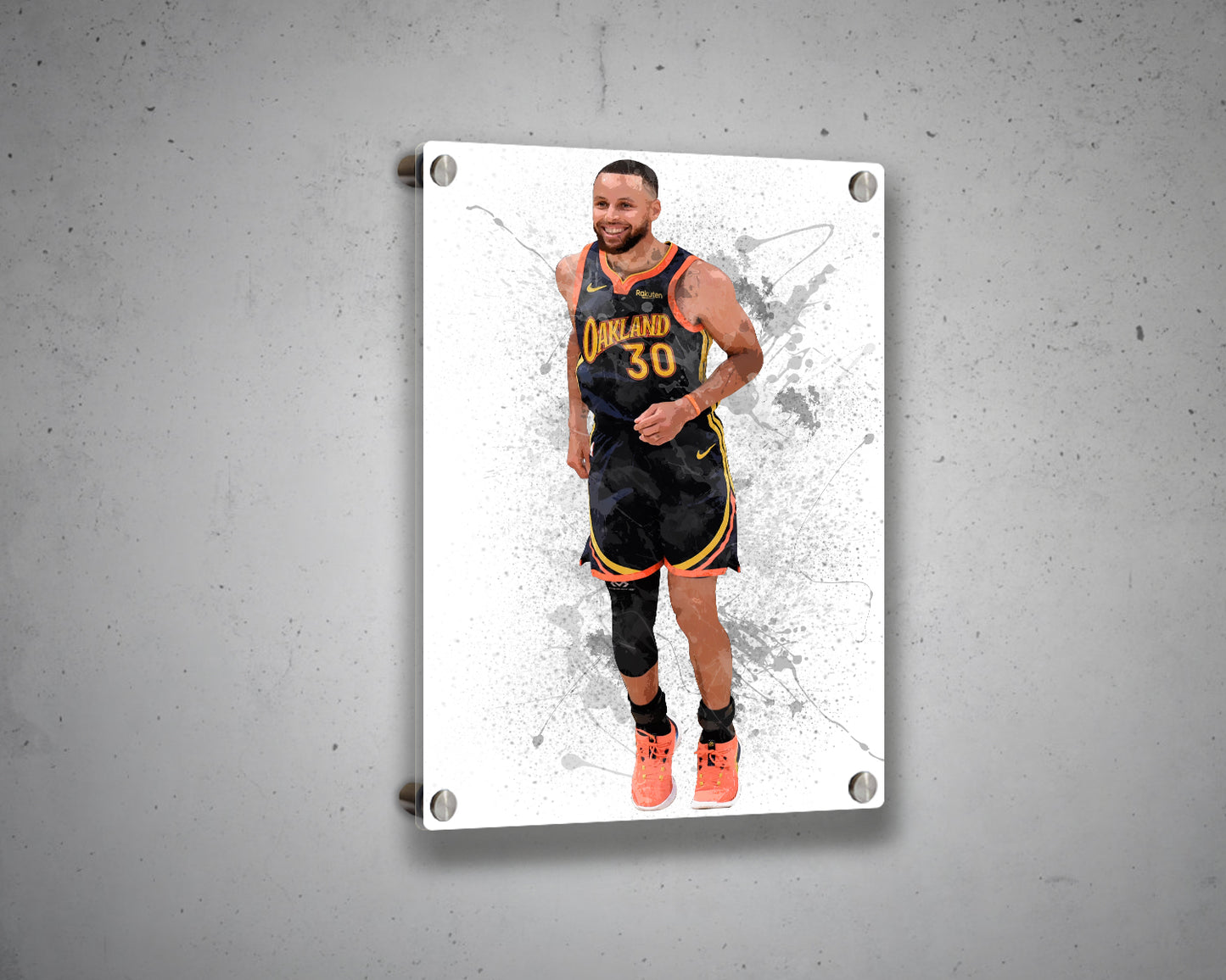 Stephen Curry Splash Effect Canvas Art