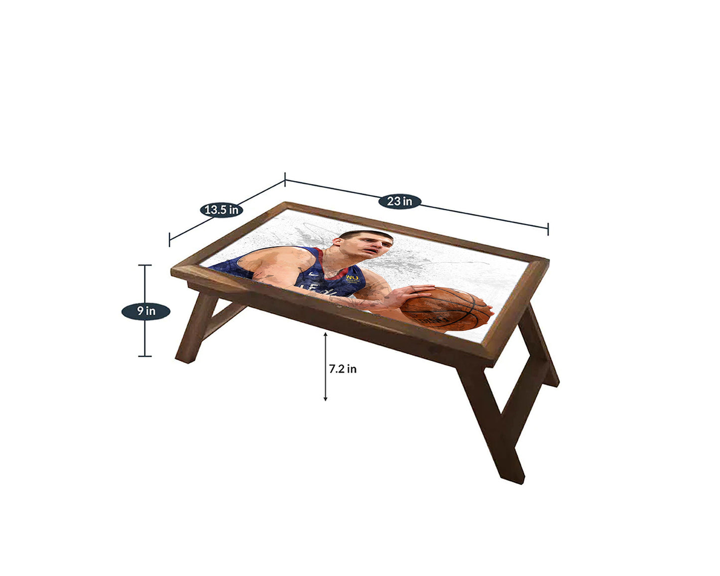 Nikola Jokić Splash Effect Coffee and Laptop Table