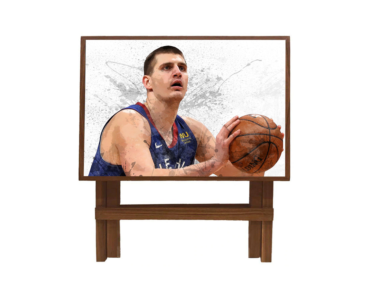 Nikola Jokić Splash Effect Coffee and Laptop Table