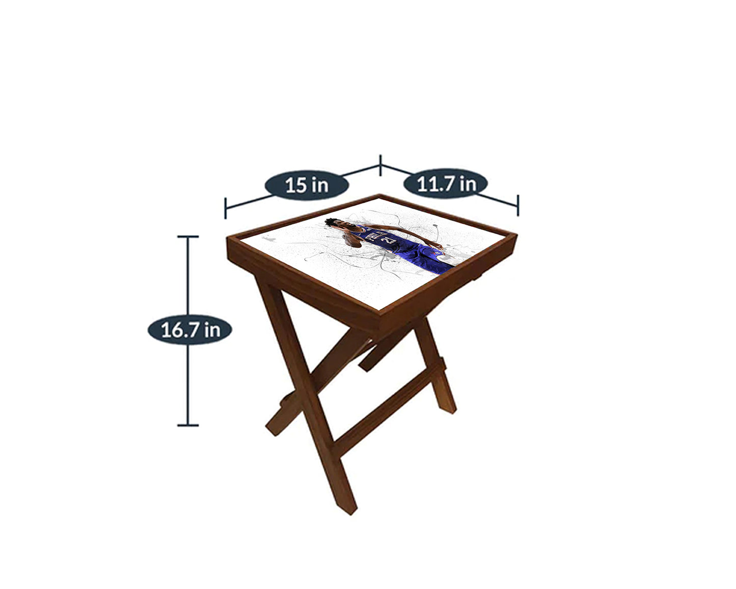 Joel Embiid Splash Effect Coffee and Laptop Table