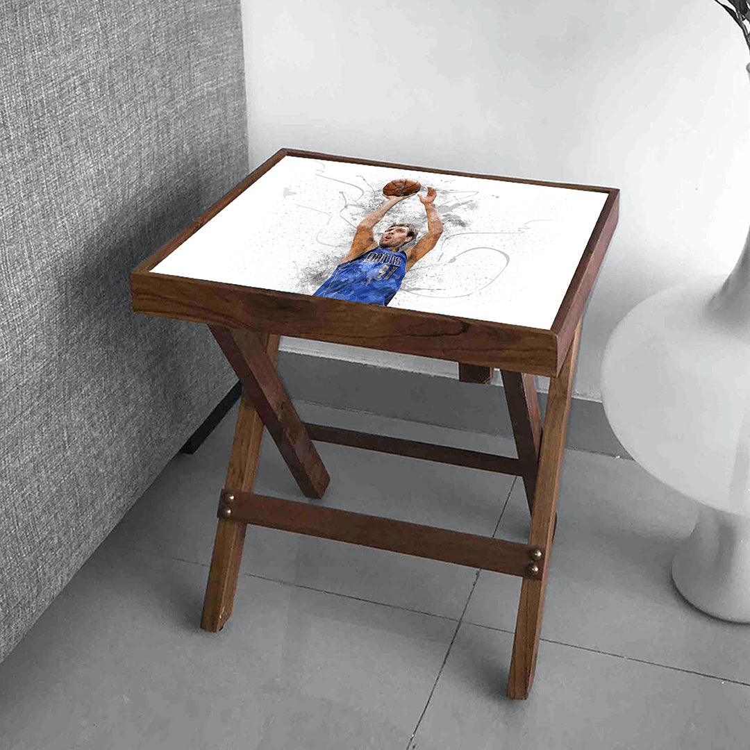 Dirk Nowitzki Splash Effect Coffee and Laptop Table