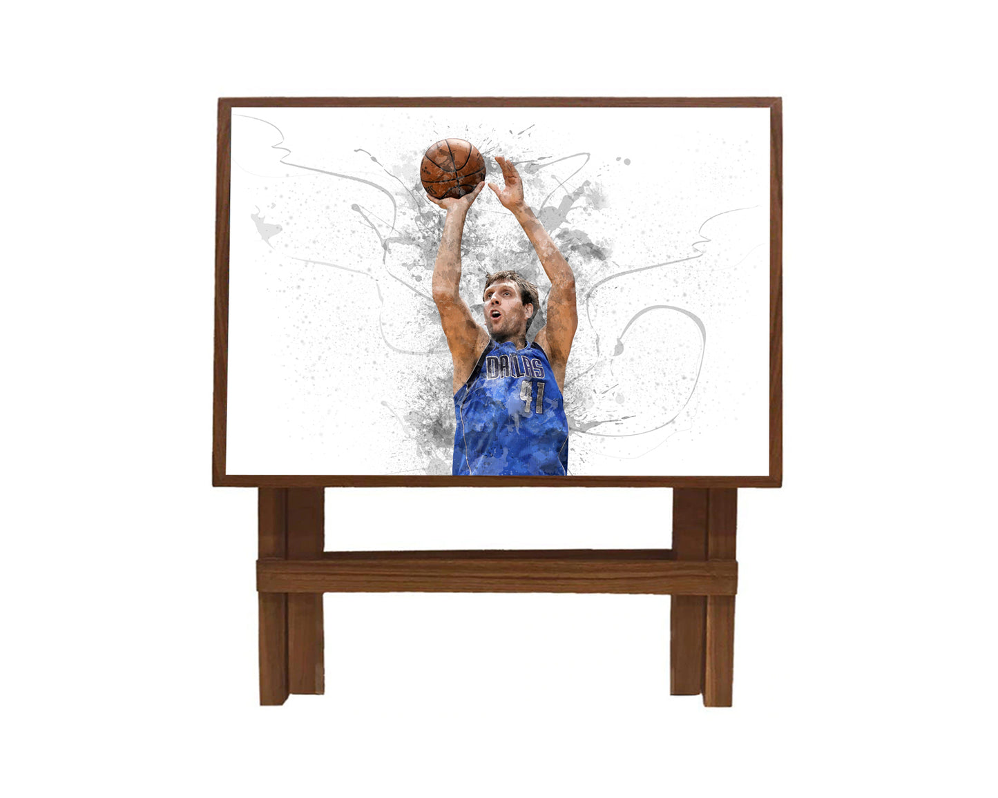 Dirk Nowitzki Splash Effect Coffee and Laptop Table