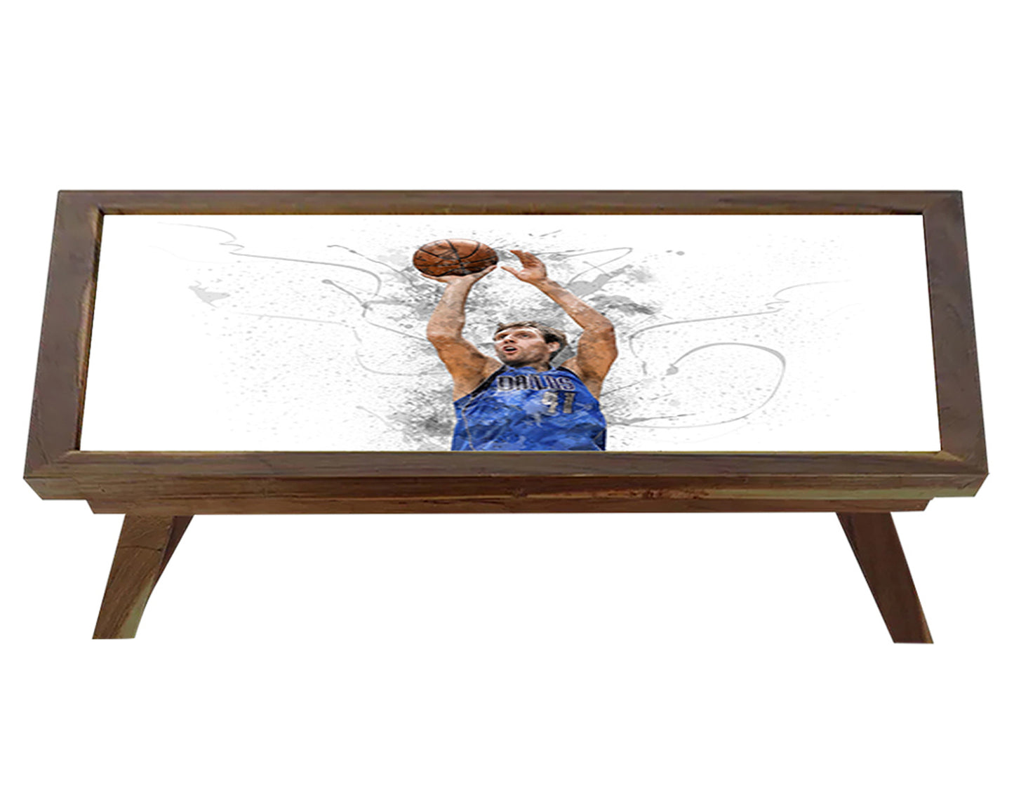 Dirk Nowitzki Splash Effect Coffee and Laptop Table
