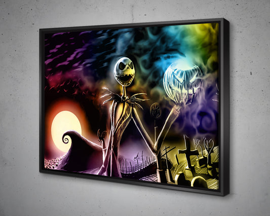 Jack Skellington Multicolour Wall Art