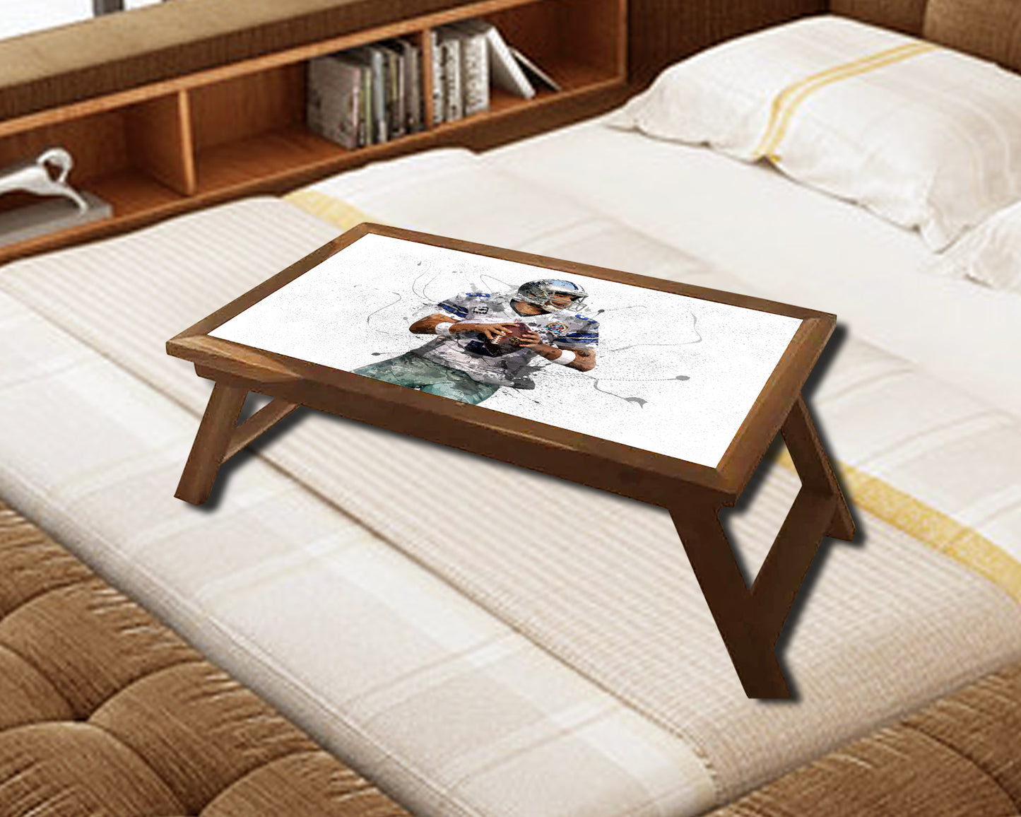 Tony Romo Splash Effect Coffee and Laptop Table