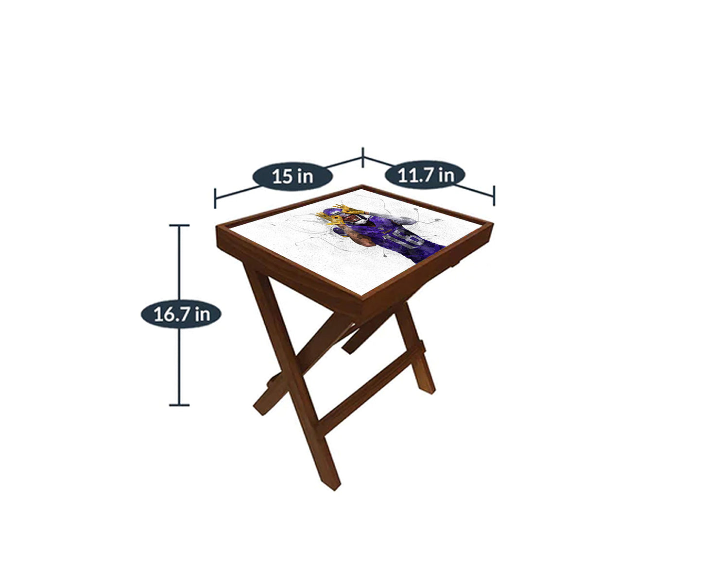 Justin Jefferson Splash Effect Coffee and Laptop Table