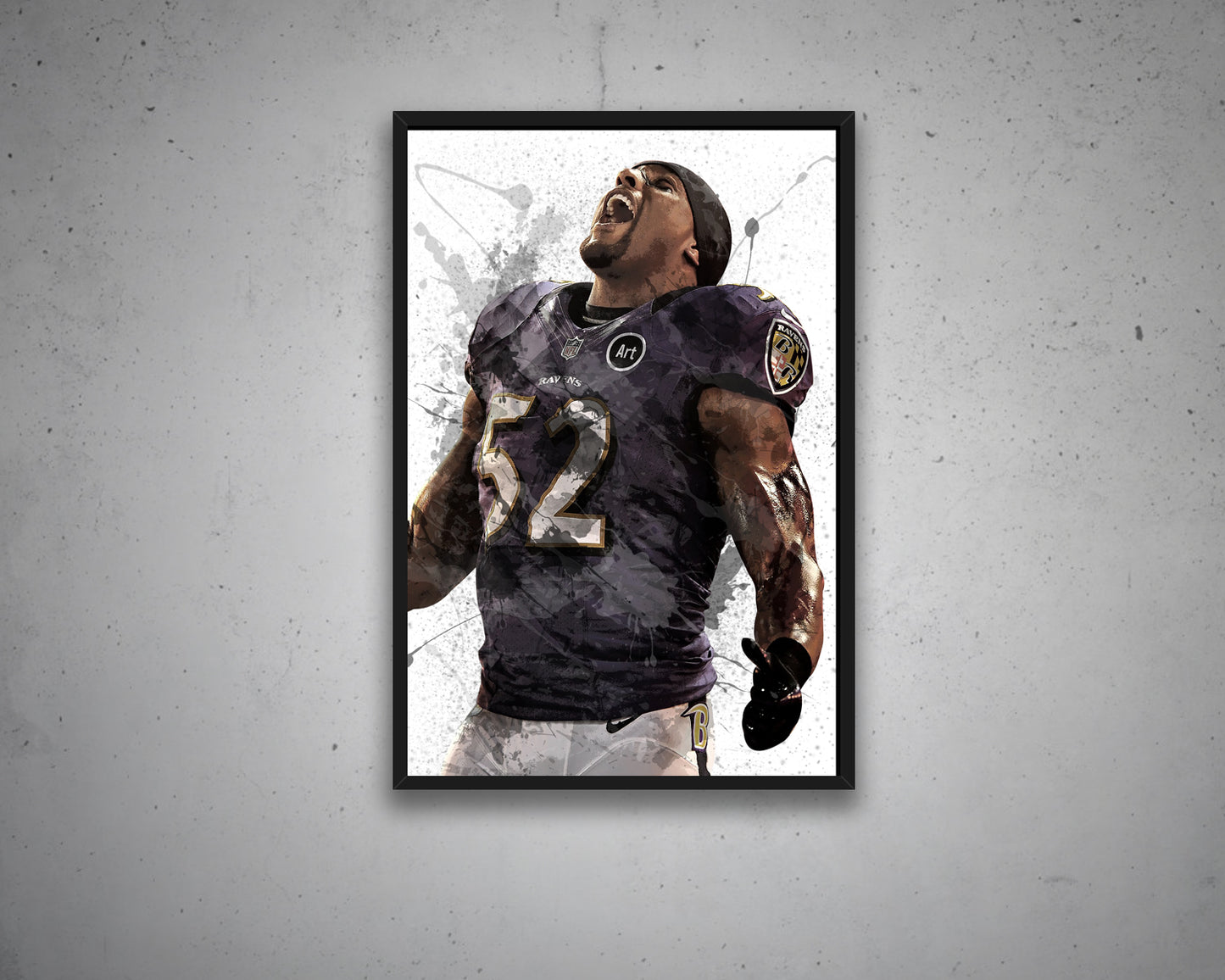 Ray Lewis Canvas Wall Art