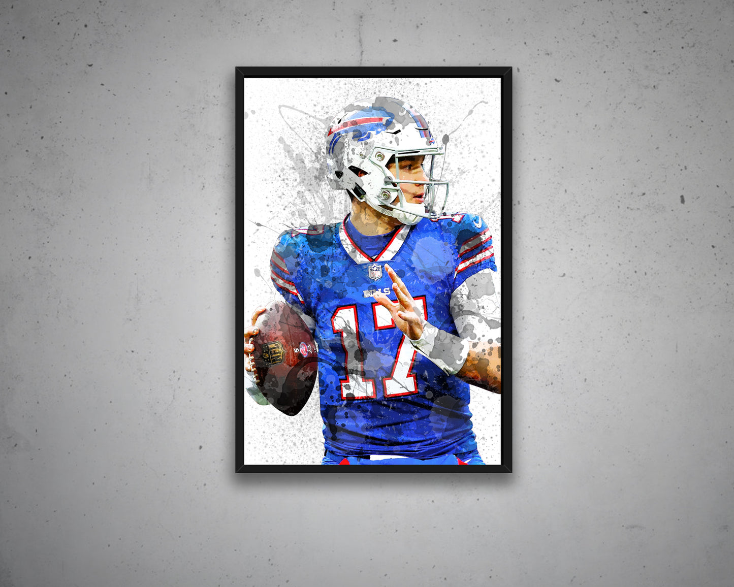Josh Allen Buffalo Bills Canvas Wall Art
