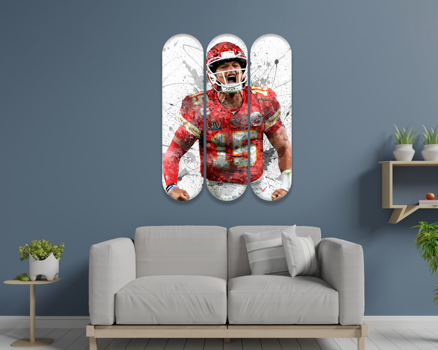 Patrick Mahomes Acrylic Skateboard Wall Art Acrylic