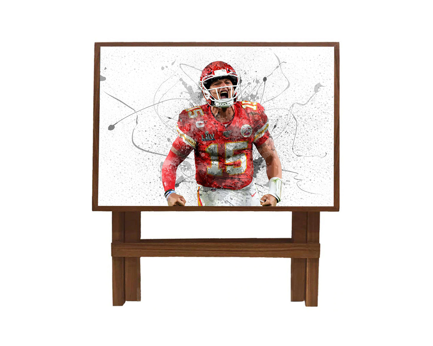 Patrick Mahomes Splash Effect Coffee and Laptop Table