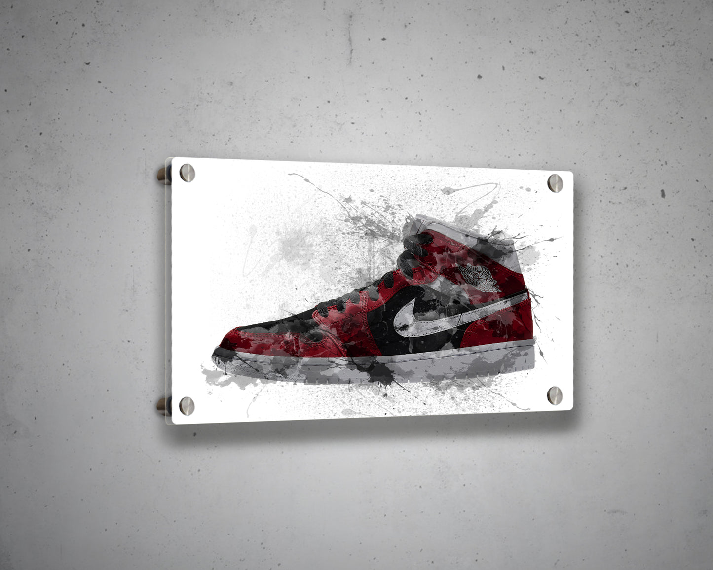 Basketball shoes Multiple Piece Splash Effect Canvas Art