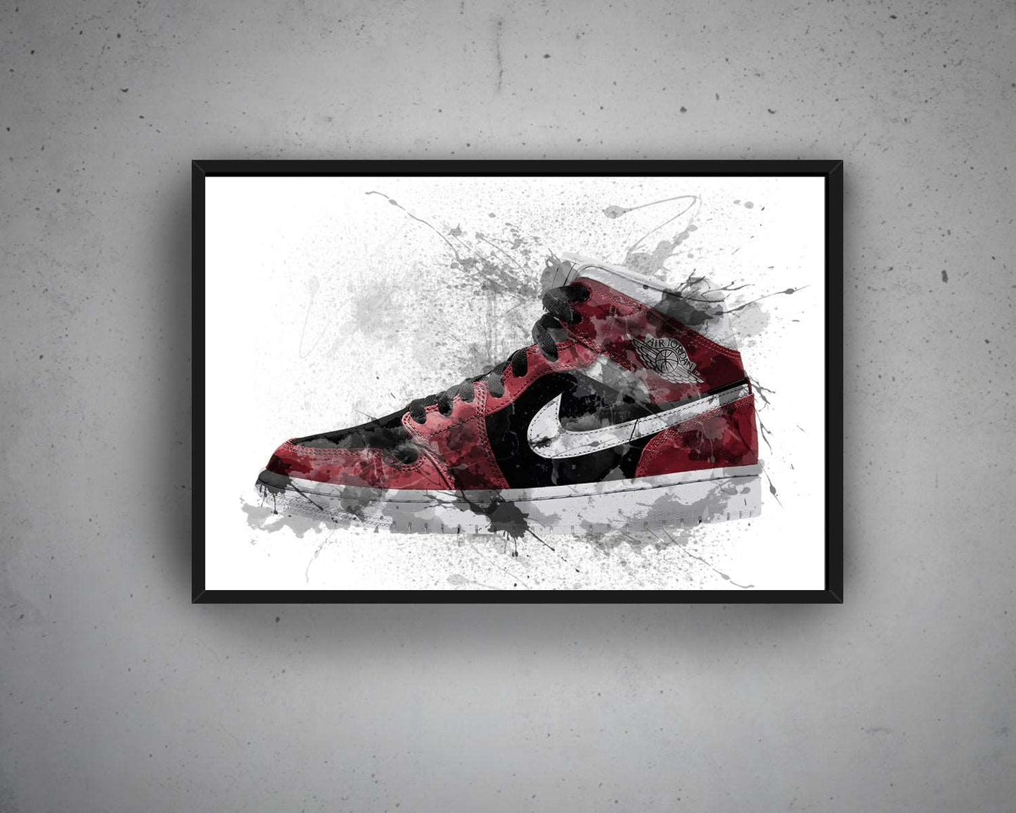 Basketball shoes Multiple Piece Splash Effect Canvas Art