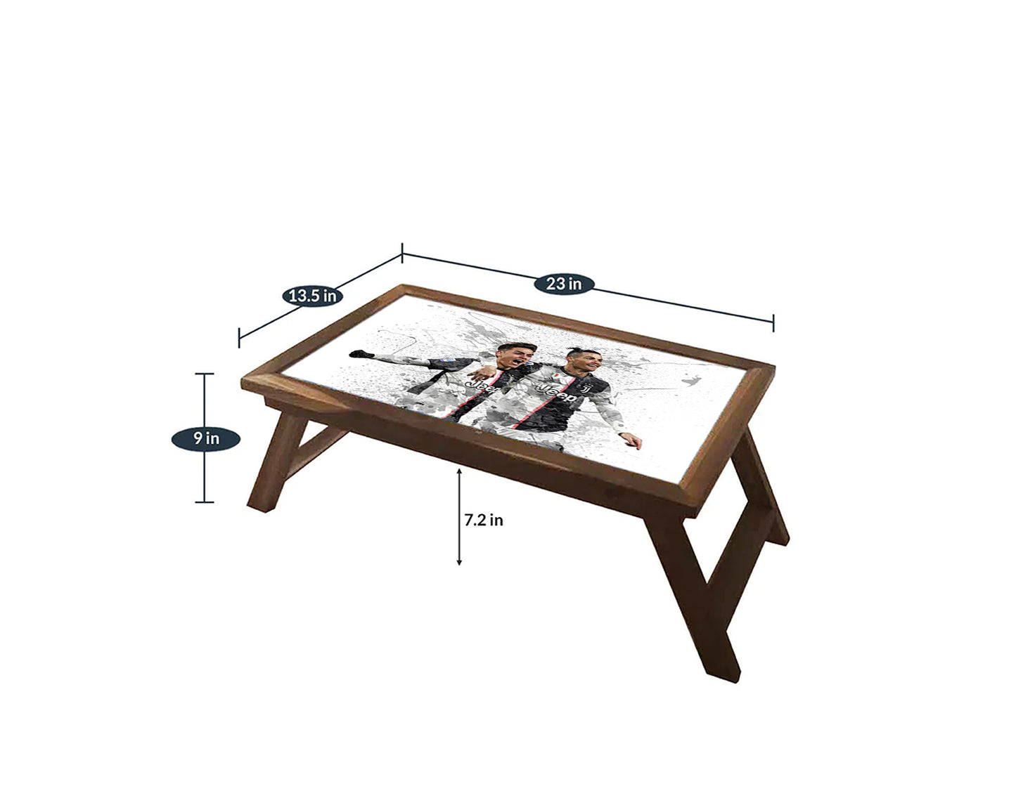 Paulo Dybala & Cristiano Ronaldo Splash Effect Coffee and Laptop Table