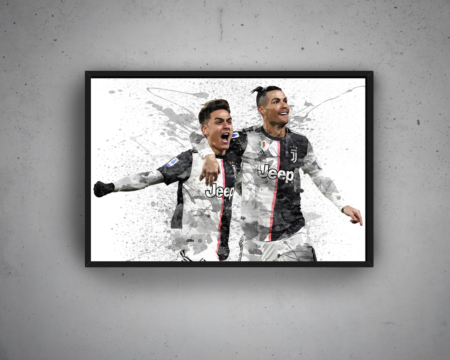 Paulo Dybala & Cristiano Ronaldo Canvas Wall Art