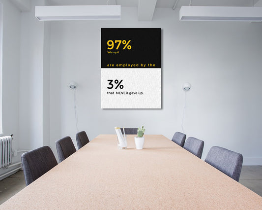 Never Gave Up Canvas Wall Art