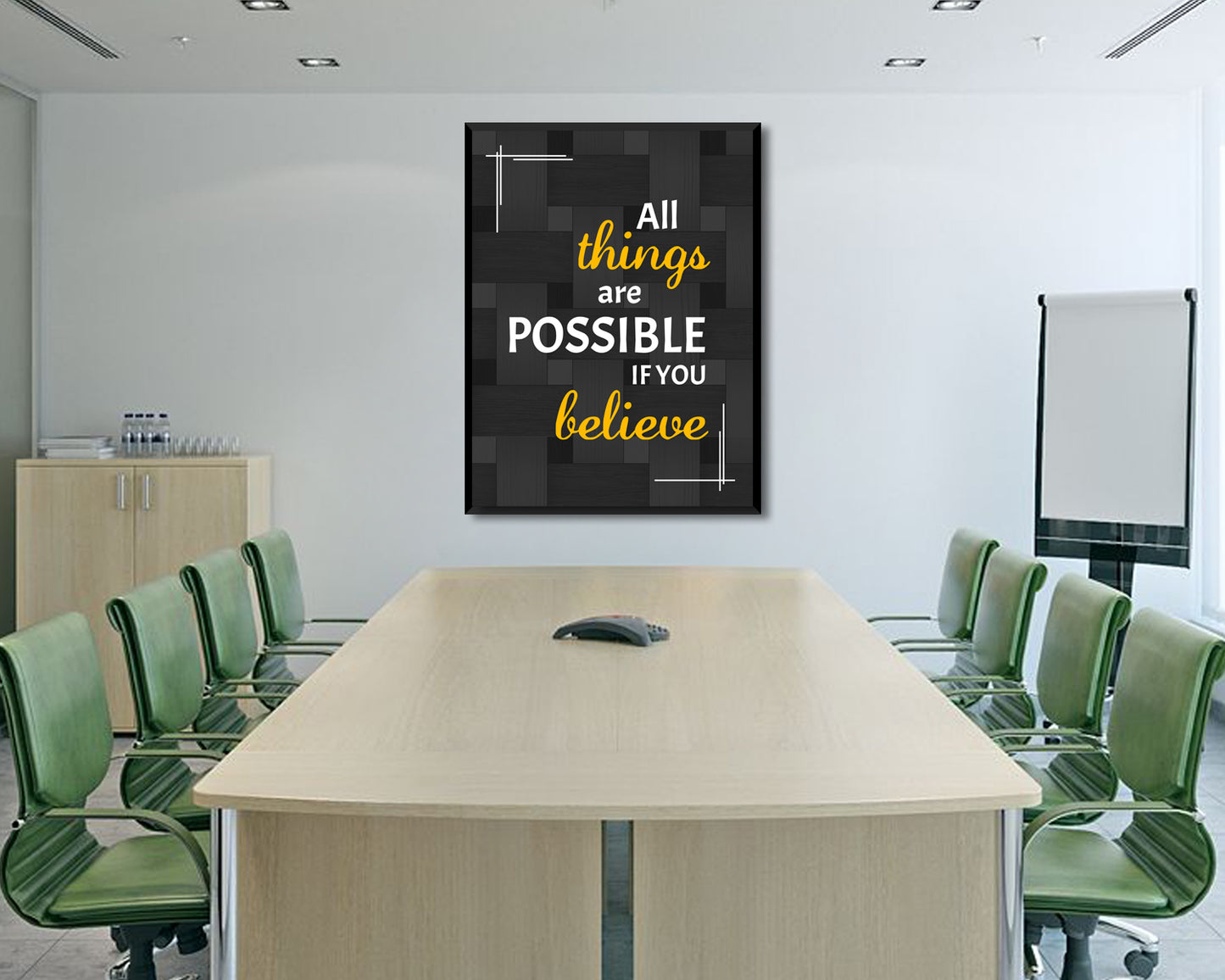 All things are possible if you believe Canvas Wall Art
