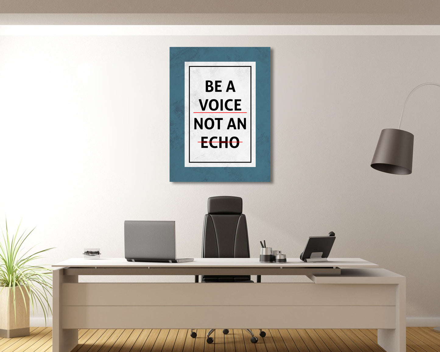 Be a Voice Not an Echo Canvas Wall Art
