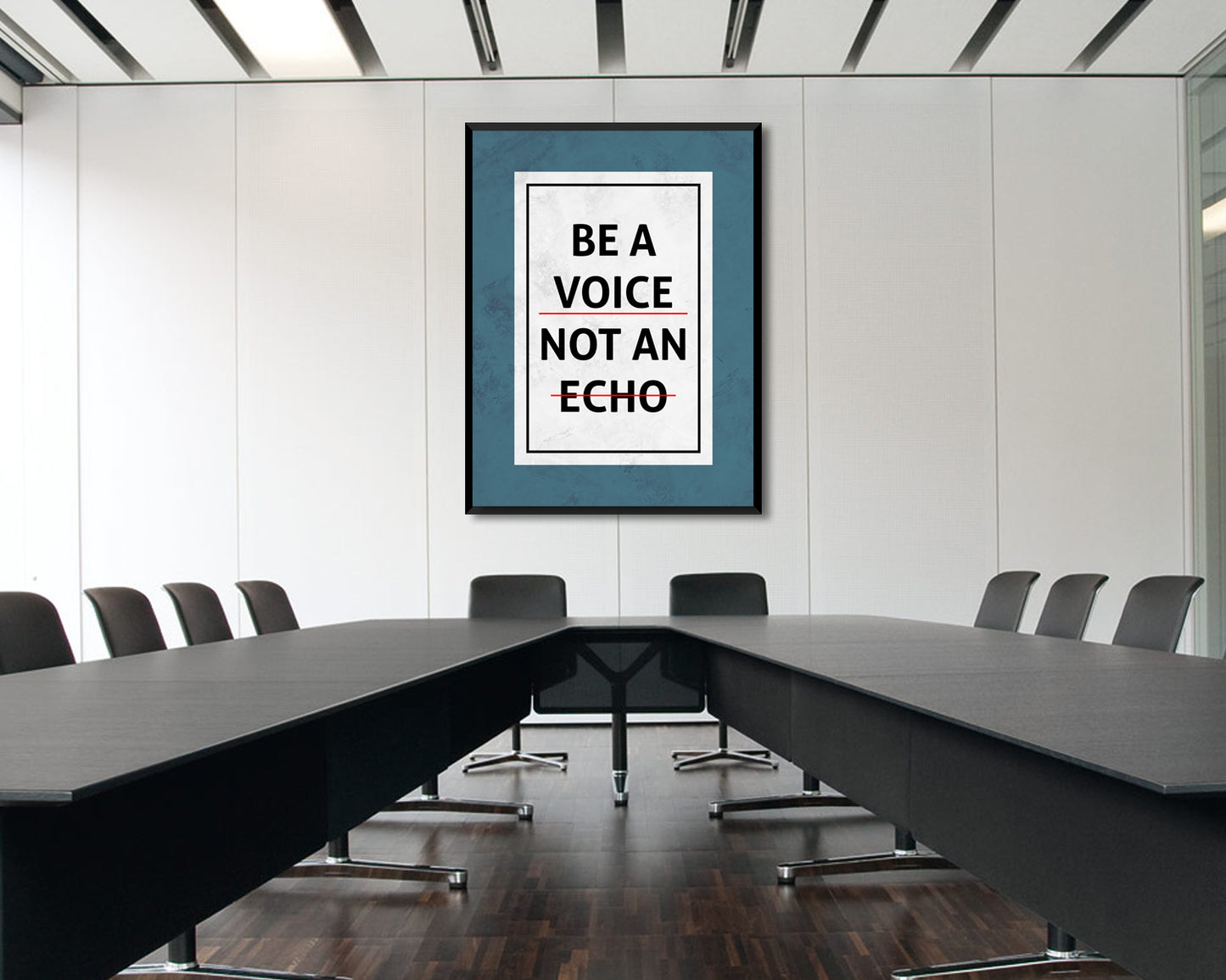 Be a Voice Not an Echo Canvas Wall Art