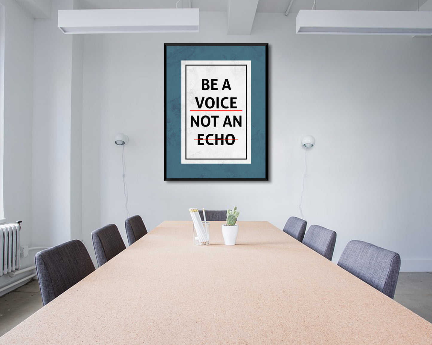 Be a Voice Not an Echo Canvas Wall Art