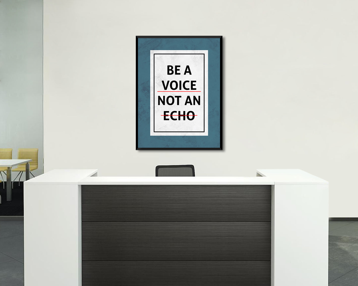 Be a Voice Not an Echo Canvas Wall Art