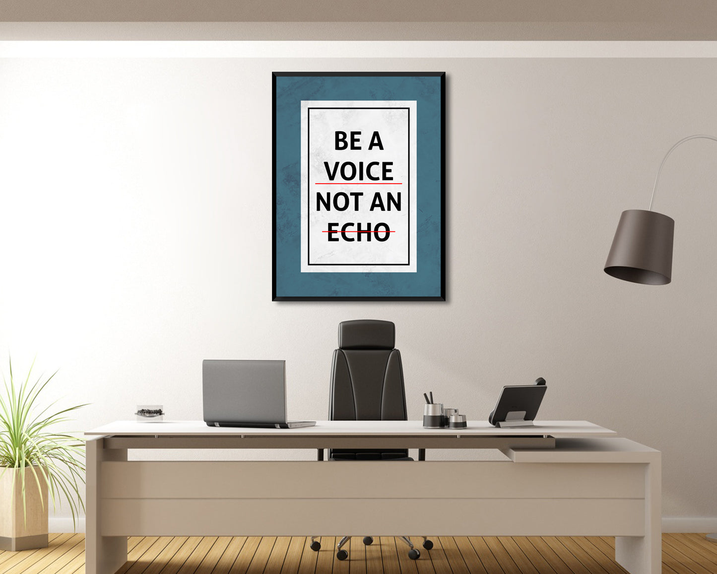 Be a Voice Not an Echo Canvas Wall Art
